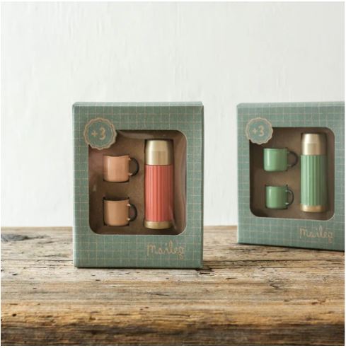Maileg | Thermos and cups - Soft coral 