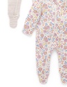 Purebaby | Pansy Zip Growsuit 2 Pack