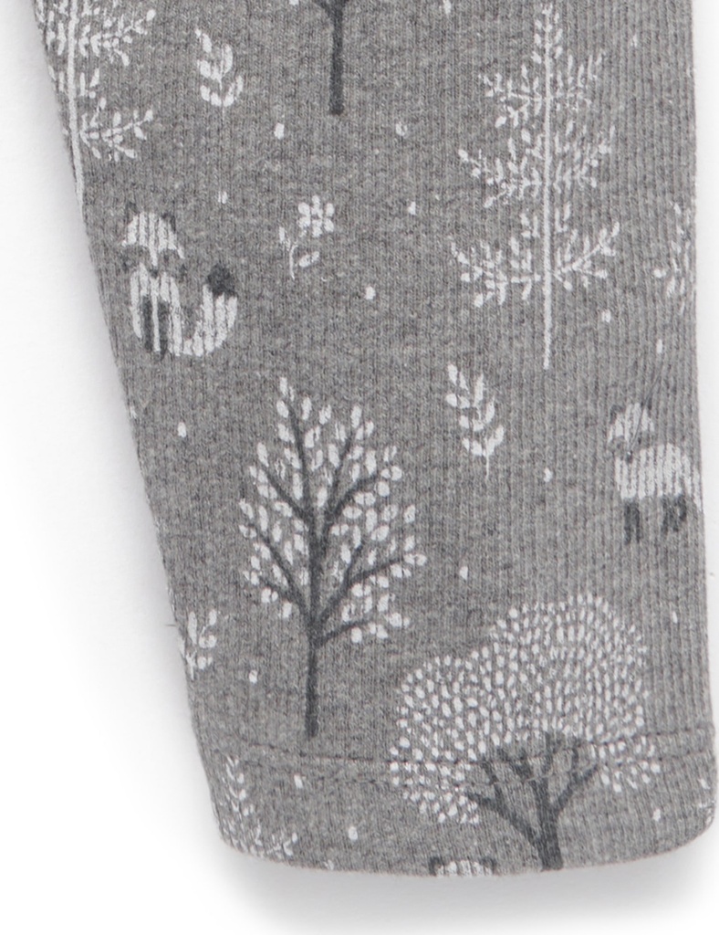 Purebaby | Snowy Forest Thick Rib Leggings