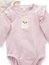 Purebaby | Snowy Owl Ruffle Bodysuit