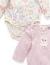 Purebaby | Snowy Owl Ruffle Bodysuit