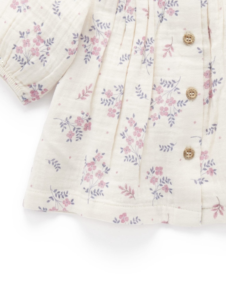 Purebaby | Winter Posie Smocked Dress