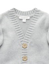 Purebaby | Grey Melange Classic Cardigan