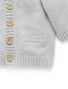 Purebaby | Grey Melange Classic Cardigan