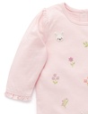 Purebaby | Apricot Bunny Long Sleeve Tee