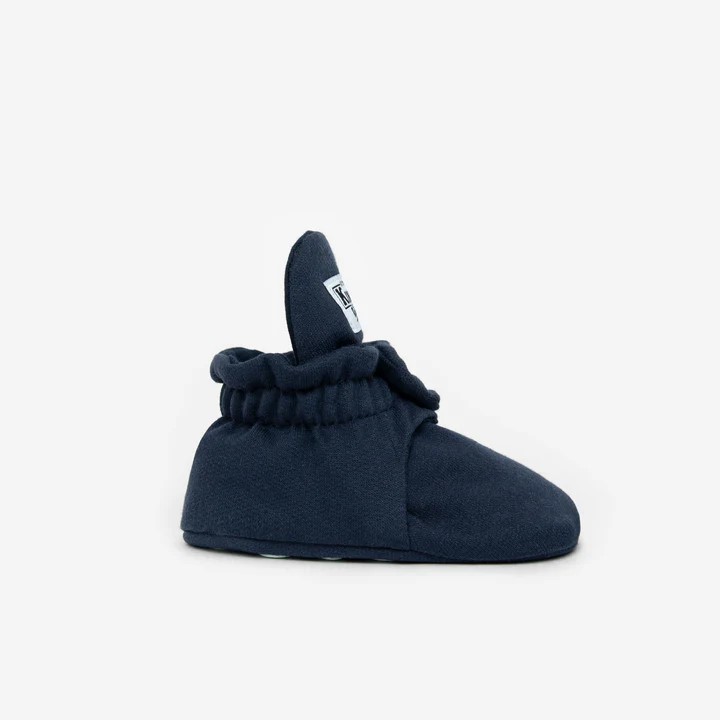 Kings & Rebels Cotton Baby Booties - Gripper Navy Blue -3.jpeg