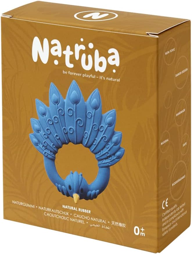 Natruba Teether Peacock - Blue -1.jpg