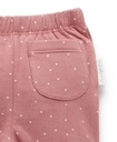 Purebaby | Plum Mini Spot Thick Leggings with Pocket