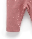 Purebaby | Plum Mini Spot Thick Leggings with Pocket