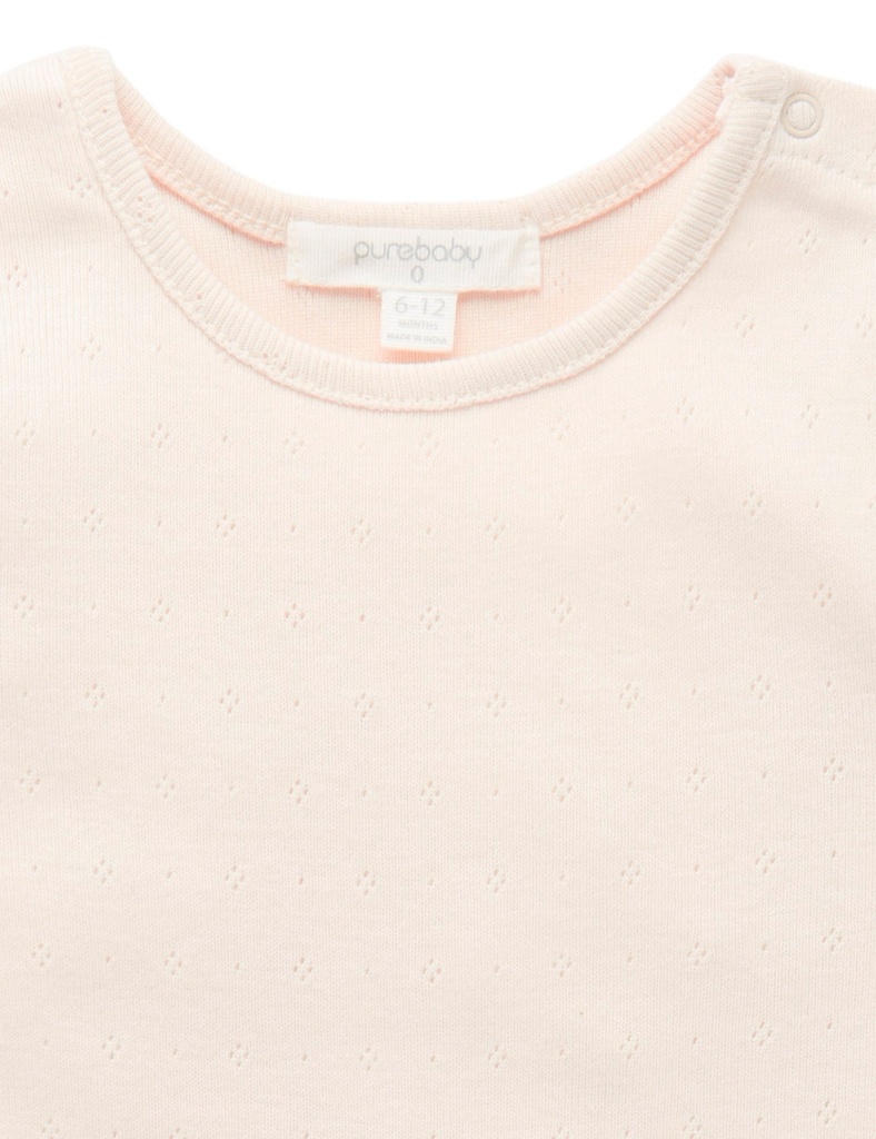 Purebaby | Pointelle Rib Layering Top