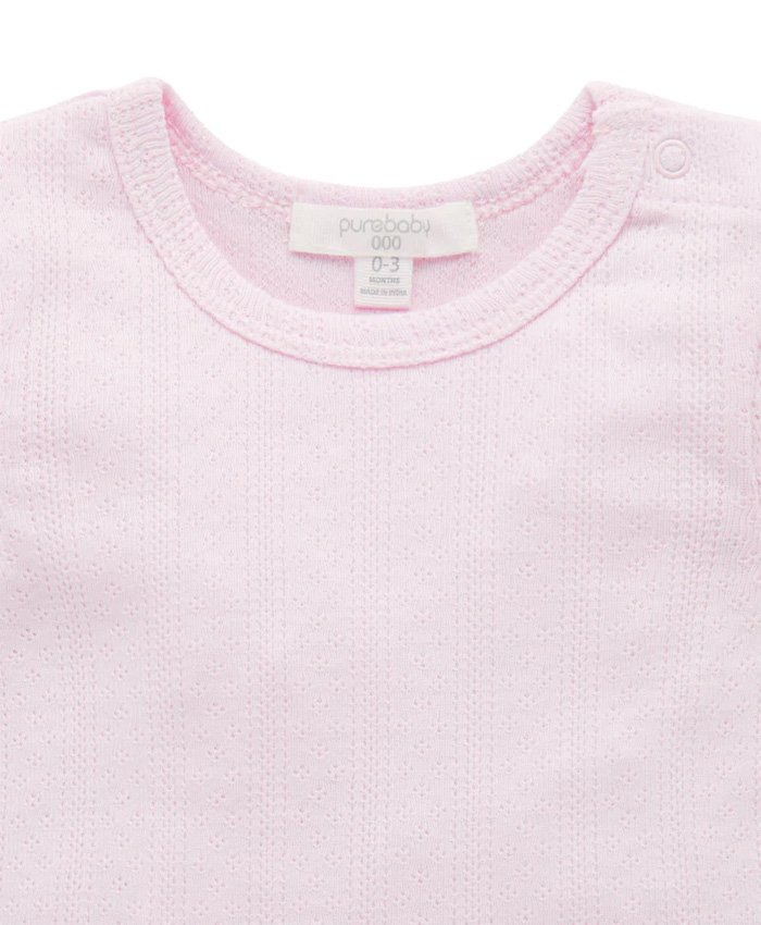 Purebaby | Pointelle Shortsleeve Tee