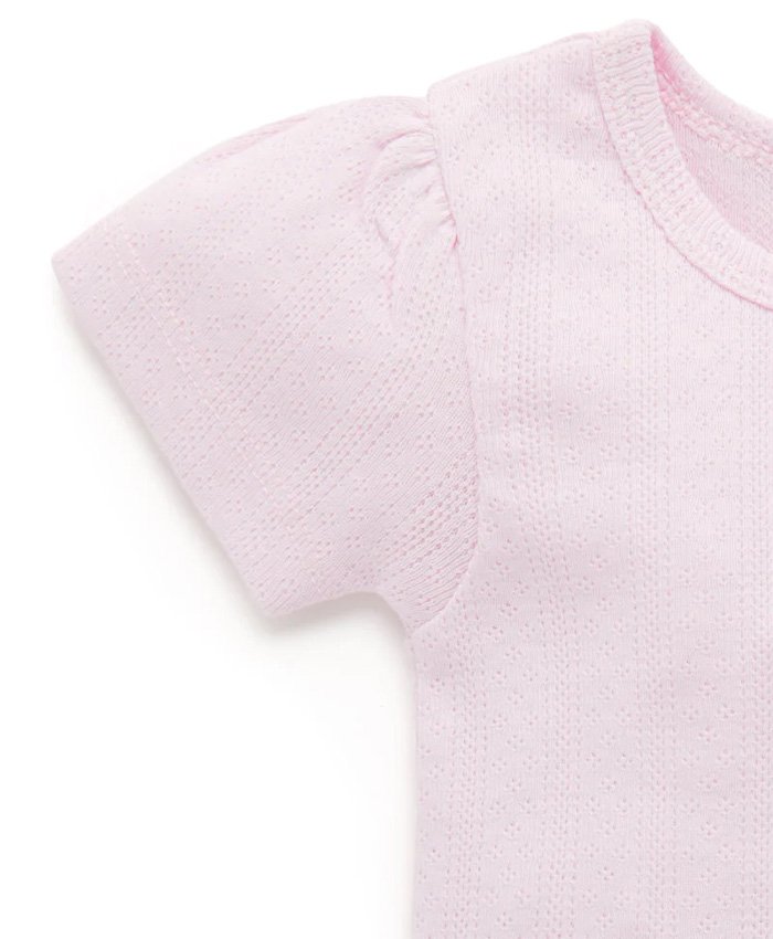 Purebaby | Pointelle Shortsleeve Tee