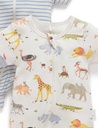 Purebaby Migrating Animals 2 Pack Short-Sleeve Growsuit -2.jpg