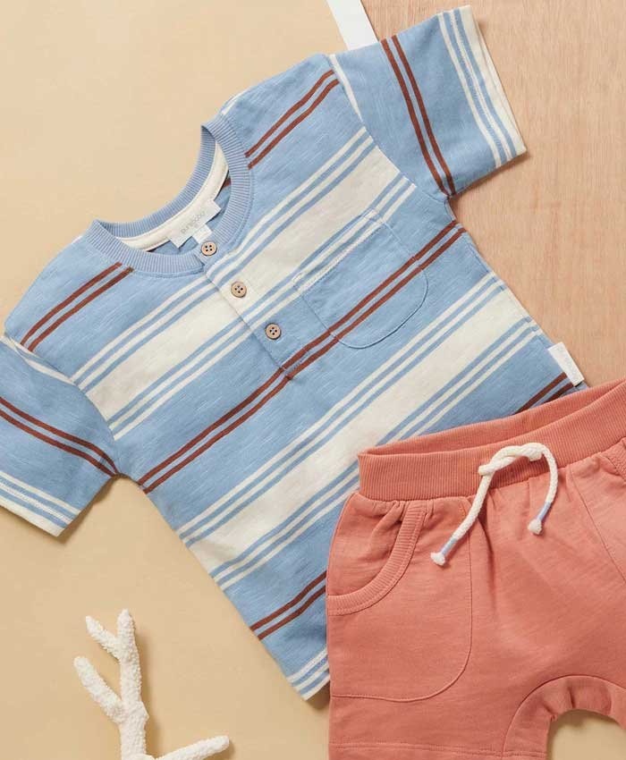 Purebaby | Surf Striped Henley