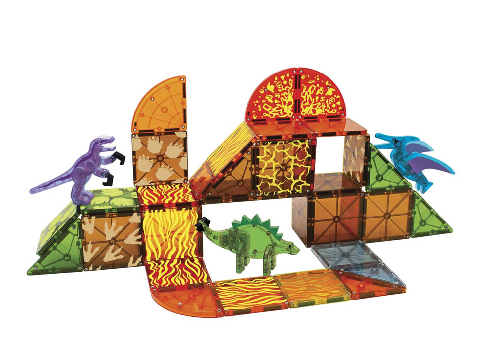 Magna-Tiles | Dino World 40-Piece Set 
