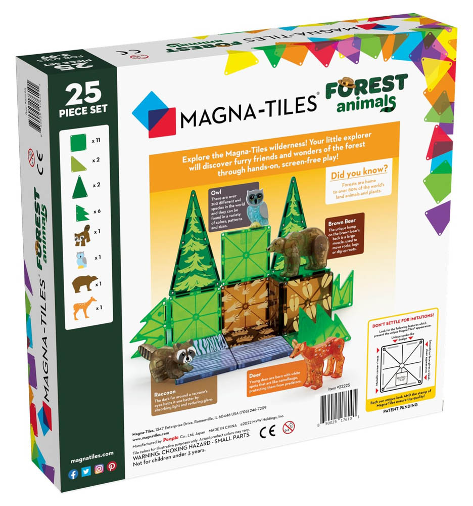 Magna-Tiles | Forest 25-Piece Set