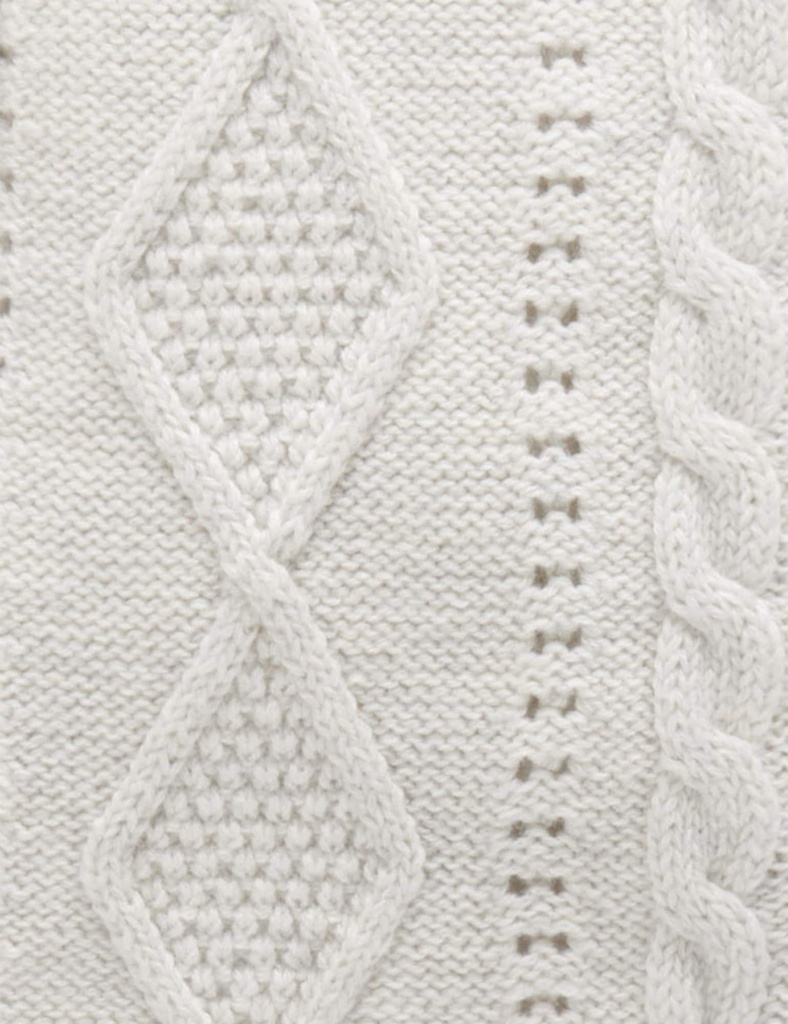 Purebaby | Cloud Melange Cable Cardigan