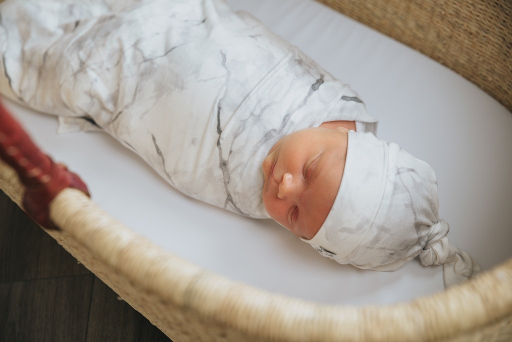 Copper Pearl | Baby Top Knot Hat