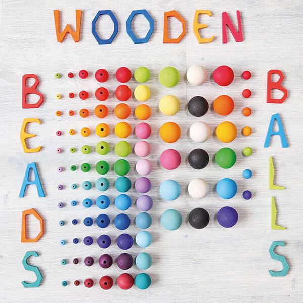 Grimms | 60 Wooden Beads