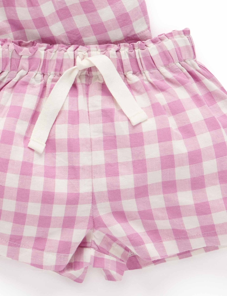 Purebaby | Fig Gingham Set