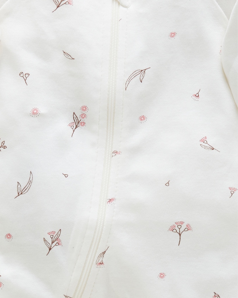 Purebaby | Vanilla Blossom Zip Growsuit