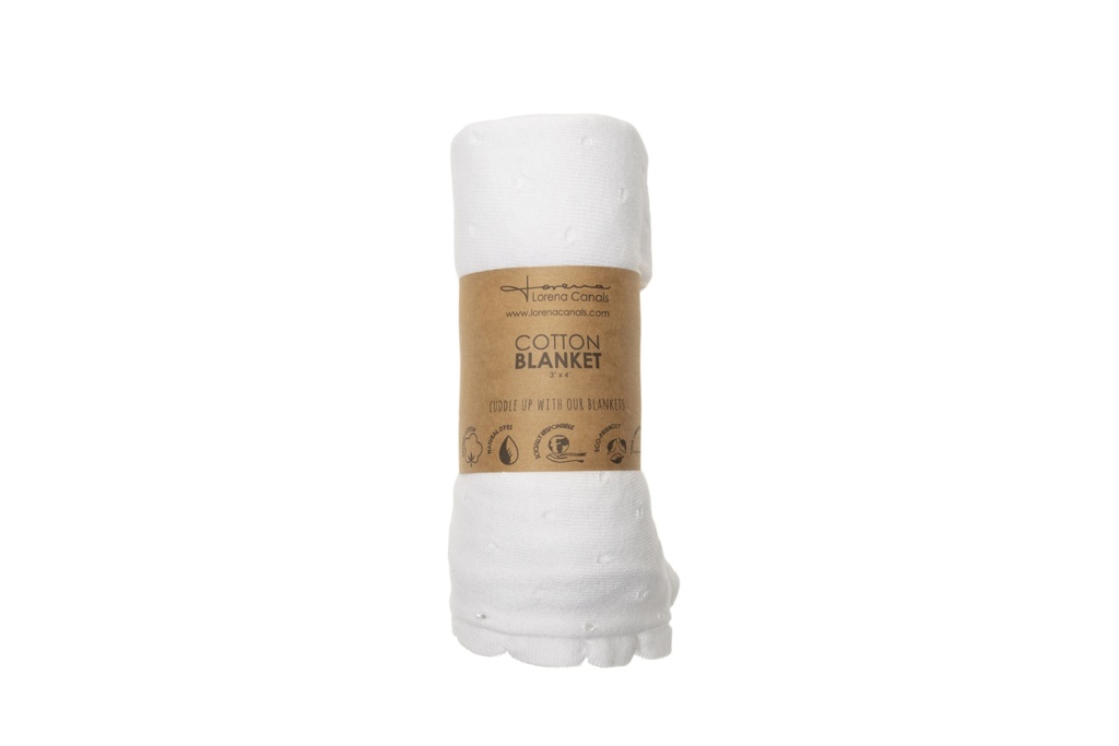 Lorena Canals | Baby Blanket - Biscuit White