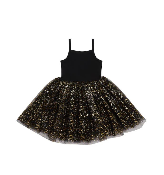 Bob & Blossom | Dress - Black & Gold Sparkle
