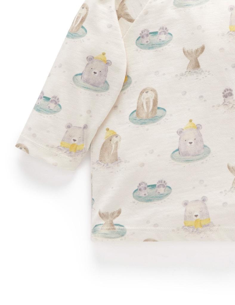 Purebaby | Diving Print Long Sleeve Tee