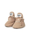 Kings & Rebels | Classic Gamuza Baby Booties - Cafe