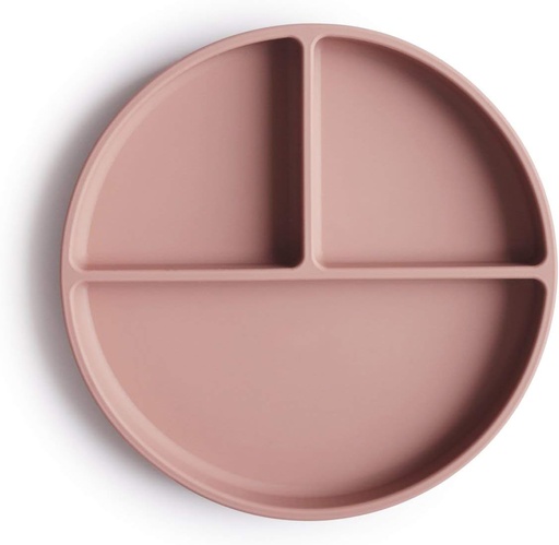 [MUS020301] Mushie | Silicone Divided Plate (Blush)