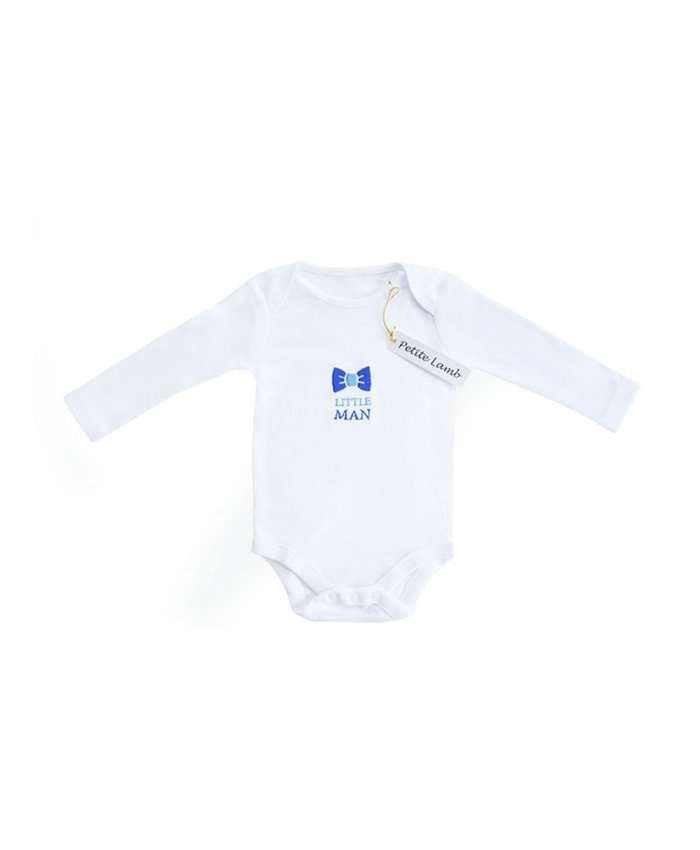 Petite Lamb | Little Man Long Sleeve Bodysuit