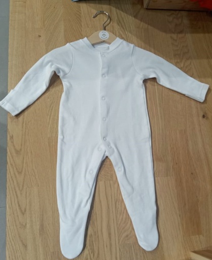 [25959] Petite Lamb | Organic Babygrow (0-3m)