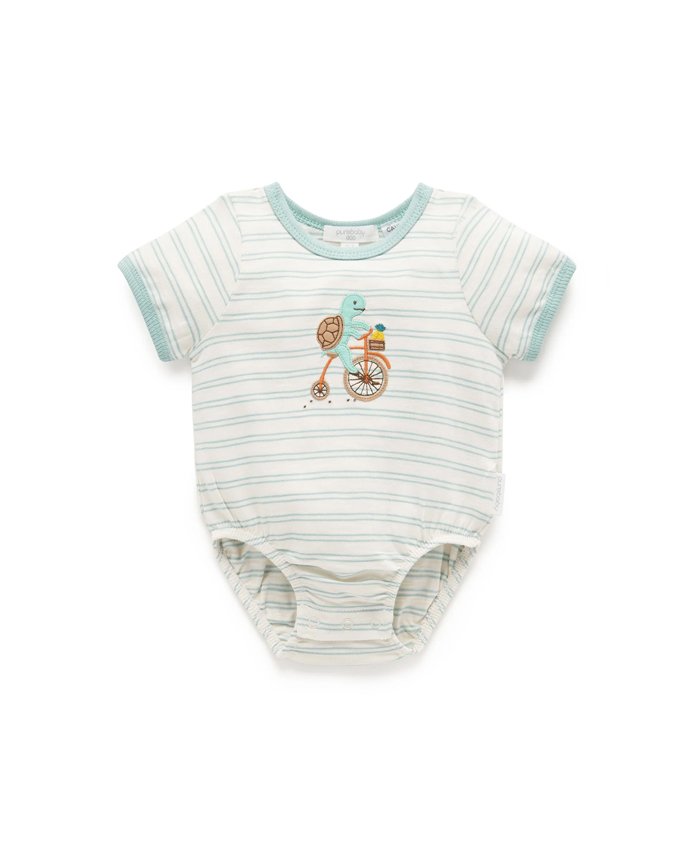 Purebaby | Rain Forest Stripe Bodysuit