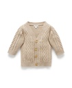 Purebaby | Classic Biscuit Cable Cardigan