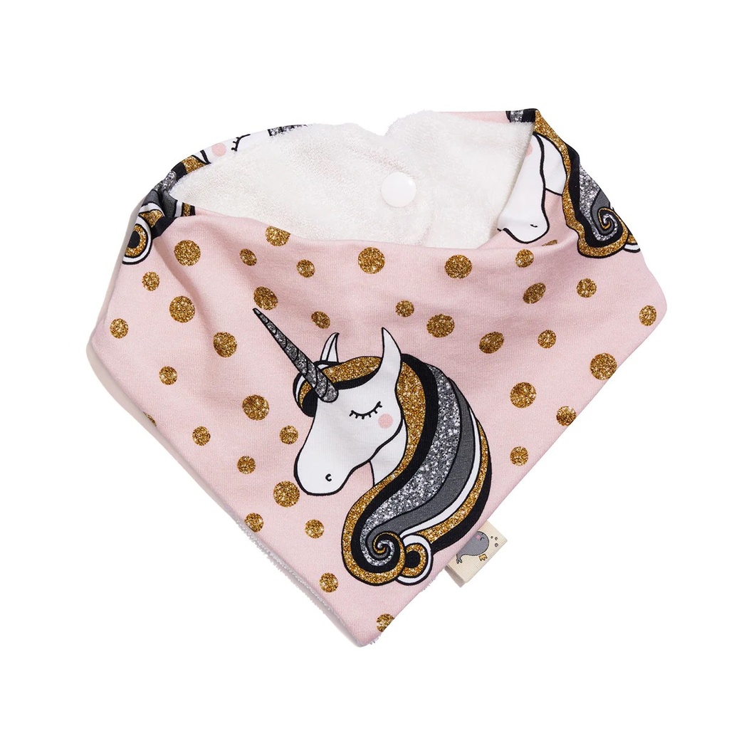 Vay's Kingdom | Bandana Bib - Unicorn Pink