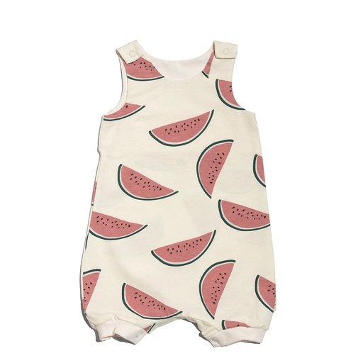 [6134855] Vay's Kingdom | Romper - Cream Watermelon (18m)