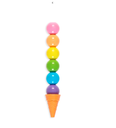 Ooly | Rainbow Scoops Stacking Erasable Crayons + Scented Eraser