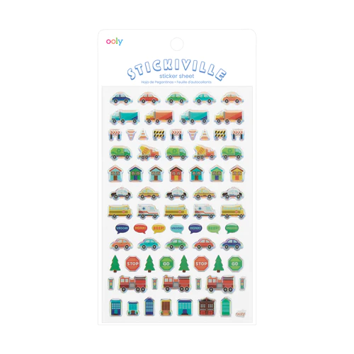 Ooly | Stickiville Stickers - Standard - Workin' Wheels