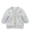 Purebaby | Grey Melange Classic Cardigan