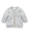 Purebaby | Grey Melange Classic Cardigan