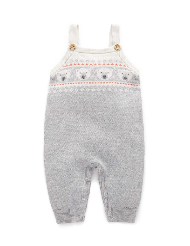 Purebaby | Polar Bear Knitted Overalls