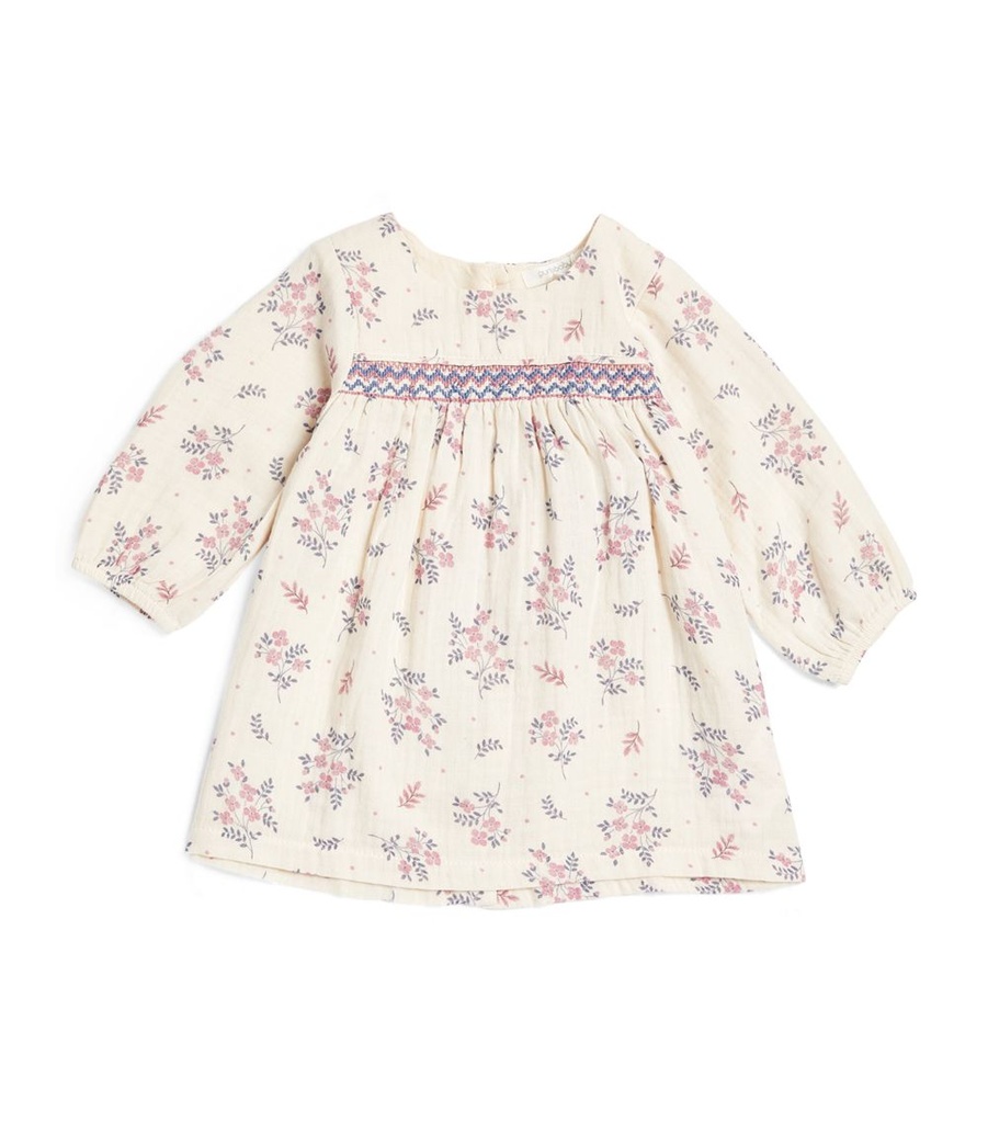 Purebaby | Winter Posie Smocked Dress