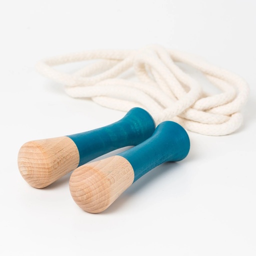 [MMSRO-BLU] Me & Mine | Wooden Skipping Rope (Blue)