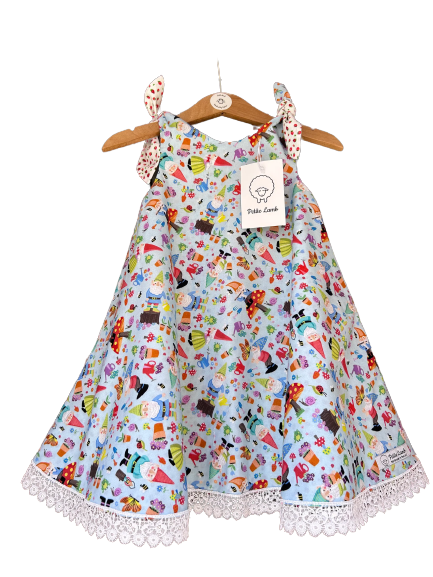 Petite Lamb | Strawberry Gnomes Dress