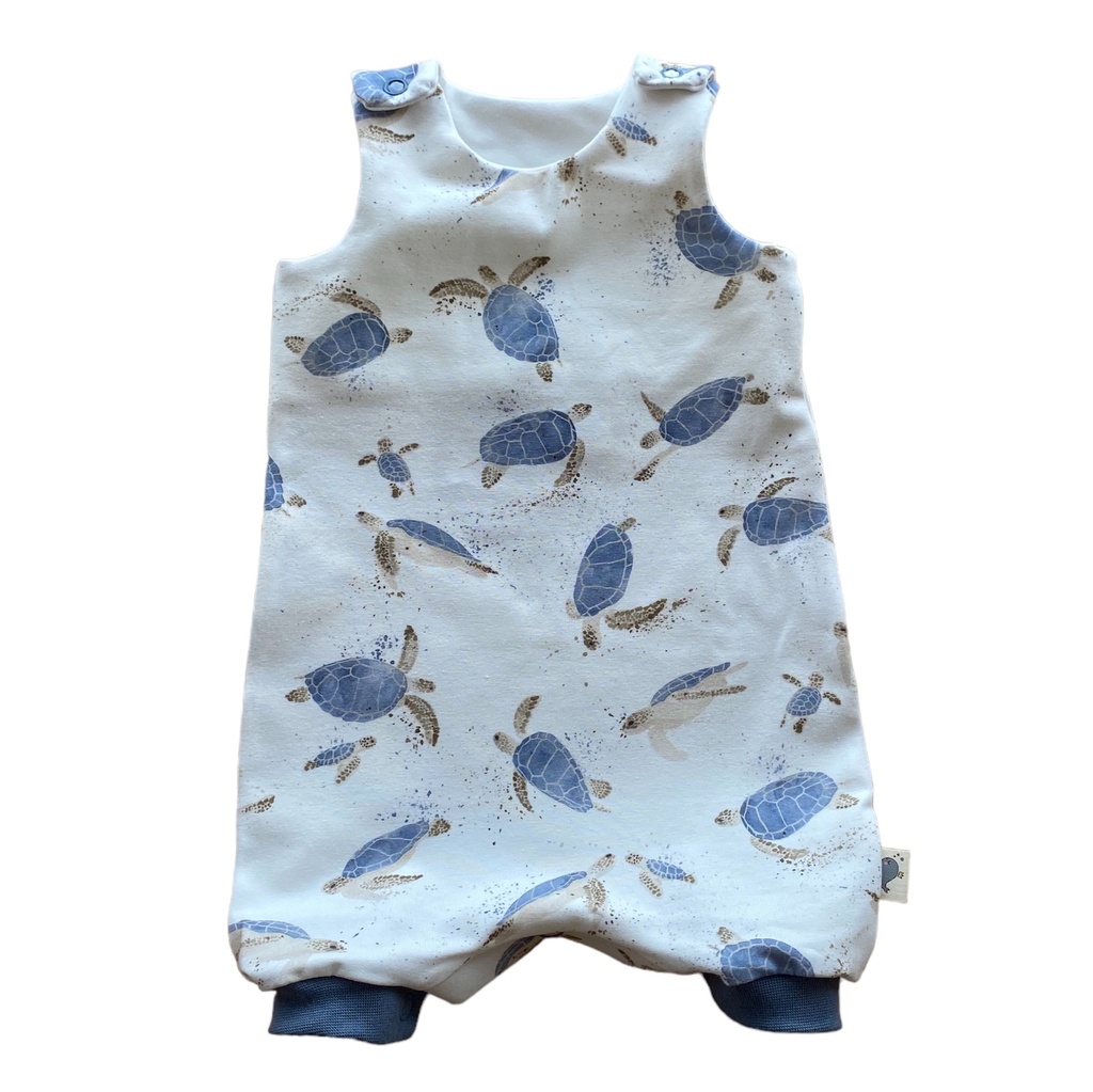 Vay's Kingdom | Romper - Turtles Blue