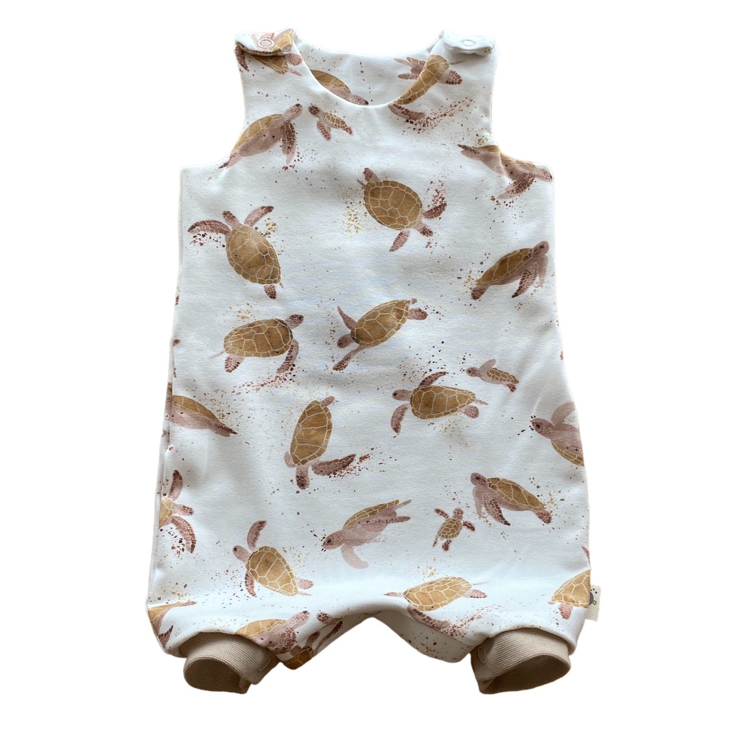 Vay's Kingdom | Romper - Turtles Brown