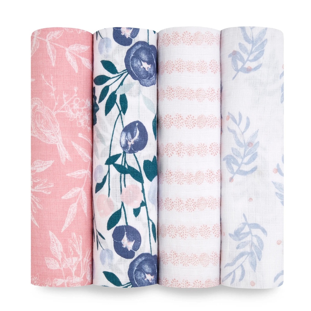 Aden + Anais | Essentials Organic Swaddles 4-pack