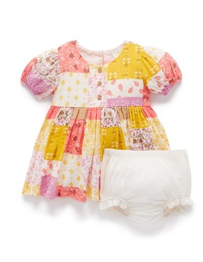 [9336995328234] Purebaby | Patchwork Dress (5y)