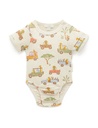 Purebaby | Safari Rib Short-sleeve Bodysuit