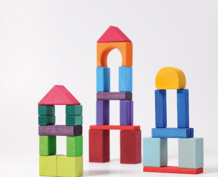 Grimms | 30 Colored Geo Blocks